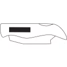 Cutter pliabil, albastru, argintiu, Everestus, CU01MU, metal