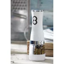 Rasnita sare si piper, alb, argintiu, Everestus, SP05SR, plastic, otel inoxidabil, ceramica