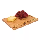 Tocator alimente, Everestus, 42FEB232135, 43x32x1.8 cm, Bambus, Maro