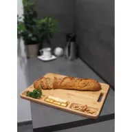   Tocator alimente, Everestus, 42FEB232135, 43x32x1.8 cm, Bambus, Maro