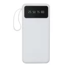 Powerbank 10000 mAh, USB-C, USB-A, 2410E23079, Everestus, 14.7 x 6.8 x 1.9 cm, Plastic, Alb