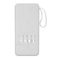   Powerbank 10000 mAh, USB-C, USB-A, 2410E23079, Everestus, 14.7 x 6.8 x 1.9 cm, Plastic, Alb