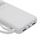   Powerbank 10000 mAh, USB-C, USB-A, 2410E23079, Everestus, 14.7 x 6.8 x 1.9 cm, Plastic, Alb