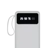   Powerbank 10000 mAh, USB-C, USB-A, 2410E23079, Everestus, 14.7 x 6.8 x 1.9 cm, Plastic, Alb