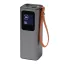 Powerbank, 20000 mAh, 100 W, Everestus, 2601E12670, 15x6x5 cm, Plastic, Aluminiu, Argintiu