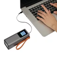   Powerbank, 20000 mAh, 100 W, Everestus, 2601E12670, 15x6x5 cm, Plastic, Aluminiu, Argintiu