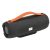 Boxa Bluetooth MEGA BOOM, plastic, poliester, silicon, negru, portocaliu