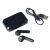 Casti audio intraauriculare wireless, Everestus, 22FEB1559, 6.8x4.5x2.2 cm, Plastic, Negru