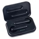 Casti audio intraauriculare wireless, Everestus, 22FEB1559, 6.8x4.5x2.2 cm, Plastic, Negru