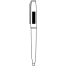 Pix metalic, 2401E14448, Everestus, 14 cm, Otel, Alama, Negru