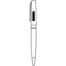 Pix metalic, 2401E14449, Everestus, 14 cm, Otel, Alama, Argintiu