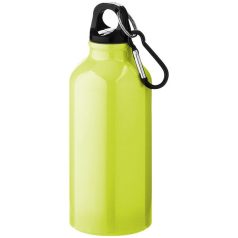   Oregon 400 ml sport bottle with carabiner, Aluminium, neon yellow 