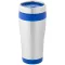 Cana termos 410 ml, perete dublu, Everestus, 20IAN2473, Argintiu, Albastru, Otel, Plastic