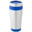 Cana termos 410 ml, perete dublu, Everestus, 20IAN2473, Argintiu, Albastru, Otel, Plastic