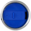 Cana termos 410 ml, perete dublu, Everestus, 20IAN2473, Argintiu, Albastru, Otel, Plastic