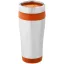 Cana termos 410 ml, perete dublu, Everestus, 20IAN2477, Argintiu, Portocaliu, Otel, Plastic