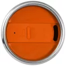 Cana termos 410 ml, perete dublu, Everestus, 20IAN2477, Argintiu, Portocaliu, Otel, Plastic
