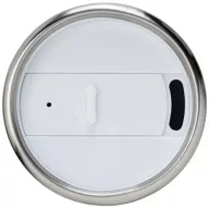   Cana termos 410 ml, perete dublu, Everestus, 20IAN2478, Argintiu, Alb, Otel, Plastic