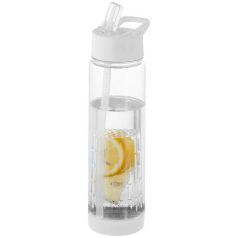   Sticla apa cu infuzor, 740 ml, fara BPA, Everestus, TF06, tritan, transparent, alb