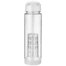 Sticla apa cu infuzor, 740 ml, fara BPA, Everestus, TF06, tritan, transparent, alb