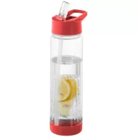   Sticla apa cu infuzor, 740 ml, fara BPA, Everestus, TF04, tritan, transparent, rosu