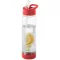 Sticla apa cu infuzor, 740 ml, fara BPA, Everestus, TF04, tritan, transparent, rosu