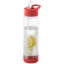 Sticla apa cu infuzor, 740 ml, fara BPA, Everestus, TF04, tritan, transparent, rosu