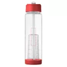 Sticla apa cu infuzor, 740 ml, fara BPA, Everestus, TF04, tritan, transparent, rosu
