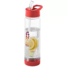 Sticla apa cu infuzor, 740 ml, fara BPA, Everestus, TF04, tritan, transparent, rosu