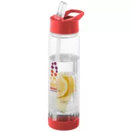   Sticla apa cu infuzor, 740 ml, fara BPA, Everestus, TF04, tritan, transparent, rosu