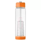 Sticla apa cu infuzor, 740 ml, fara BPA, Everestus, TF03, tritan, transparent alb, portocaliu