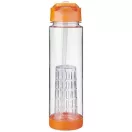 Sticla apa cu infuzor, 740 ml, fara BPA, Everestus, TF03, tritan, transparent alb, portocaliu