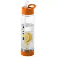   Sticla apa cu infuzor, 740 ml, fara BPA, Everestus, TF03, tritan, transparent alb, portocaliu
