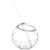 Cana de voiaj cu pai, in forma de minge, 580 ml, Everestus, 20IAN1517, Transparent, Plastic