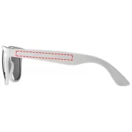 Ochelari de soare retro, Everestus, OSSG214, plastic, alb