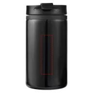   Cana termos 300 ml, perete dublu, Everestus, 20IAN2491, Negru, Otel, Plastic
