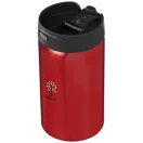 Cana termos 300 ml, perete dublu, Everestus, 20IAN2489, Rosu, Otel, Plastic