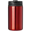 Cana termos 300 ml, perete dublu, Everestus, 20IAN2489, Rosu, Otel, Plastic