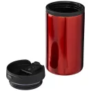Cana termos 300 ml, perete dublu, Everestus, 20IAN2489, Rosu, Otel, Plastic