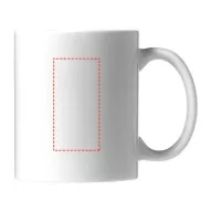 Bahia 330 ml ceramic mug, Ceramic, White