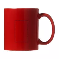   Cana clasica, 330 ml, 9,7xø8,2 cm, Everestus, 20SEP1015, Ceramica, Rosu