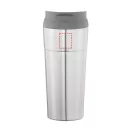 Cana de calatorie 500 ml, perete dublu, Everestus, ZU, otel inoxidabil, argintiu