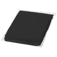   Ziva disposable rain poncho with pouch, PE plastic, solid black