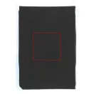 Ziva disposable rain poncho with pouch, PE plastic, solid black