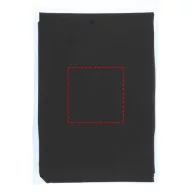   Ziva disposable rain poncho with pouch, PE plastic, solid black