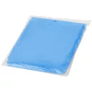 Ziva disposable rain poncho with pouch, PE plastic, Royal blue