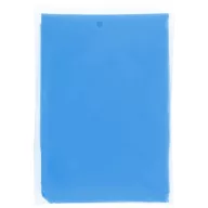   Ziva disposable rain poncho with pouch, PE plastic, Royal blue