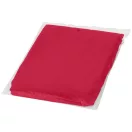 Ziva disposable rain poncho with pouch, PE plastic, Red