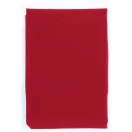 Ziva disposable rain poncho with pouch, PE plastic, Red