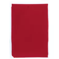 Ziva disposable rain poncho with pouch, PE plastic, Red